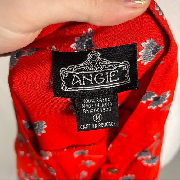 Angie Red Long Sleeve Dress Size Medium - Picture 5 of 5